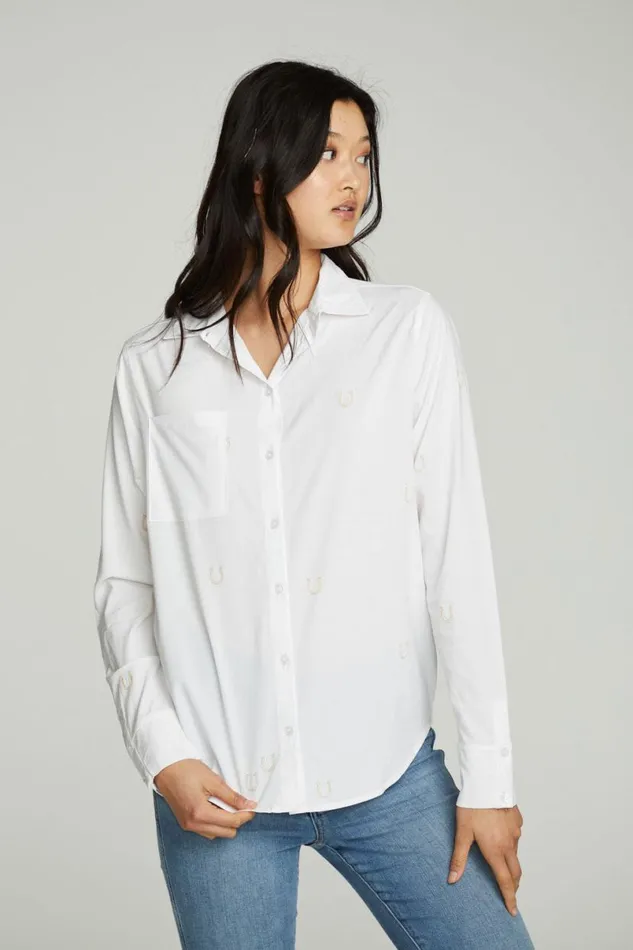 Womens Tops Chaser Brand Horseshoes