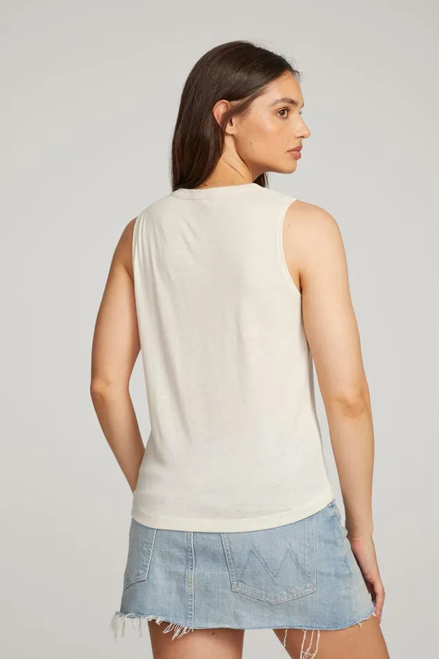 Womens Tops Chaser Brand Ibiza Palm Muscle Tee