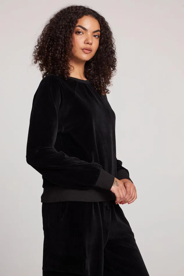 Womens Tops Chaser Brand Licorice Pullover Raglan