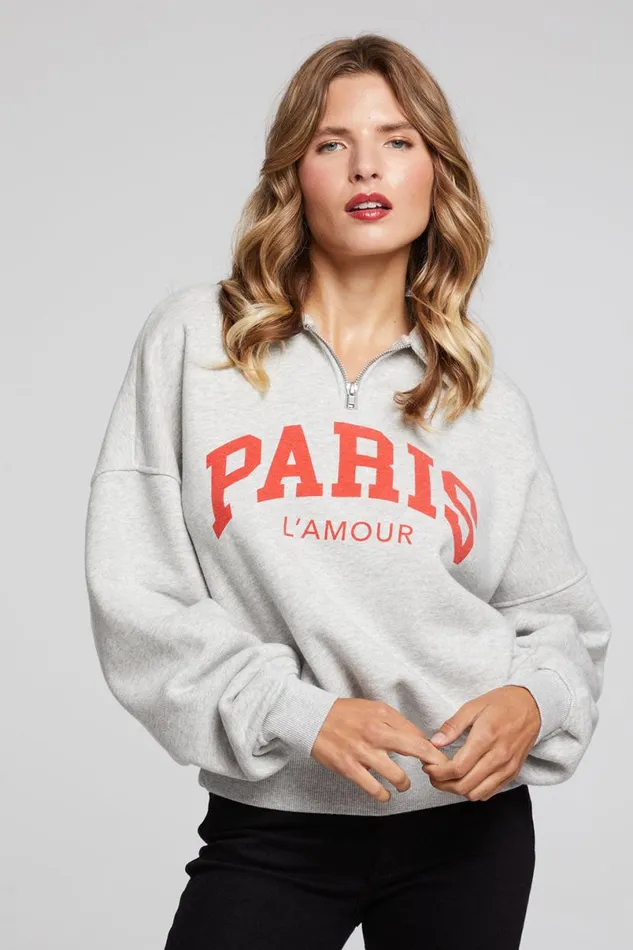 Womens Tops Chaser Brand Paris L039 Amour Pullover
