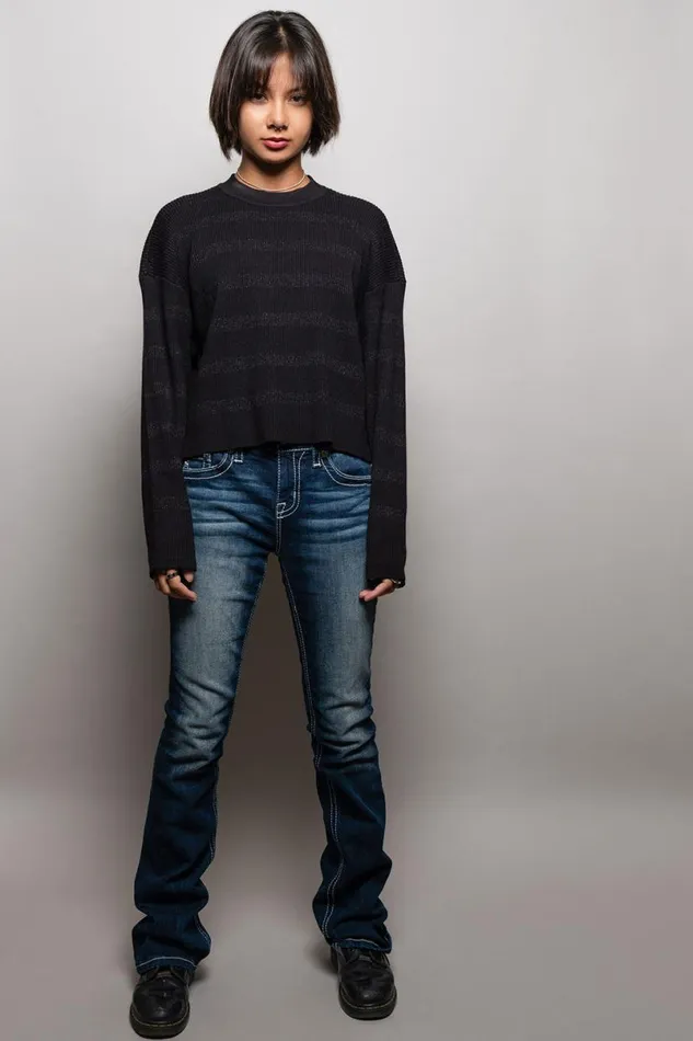 Womens Tops Chaser Brand Ramonee Fillmore Stripe Pullover