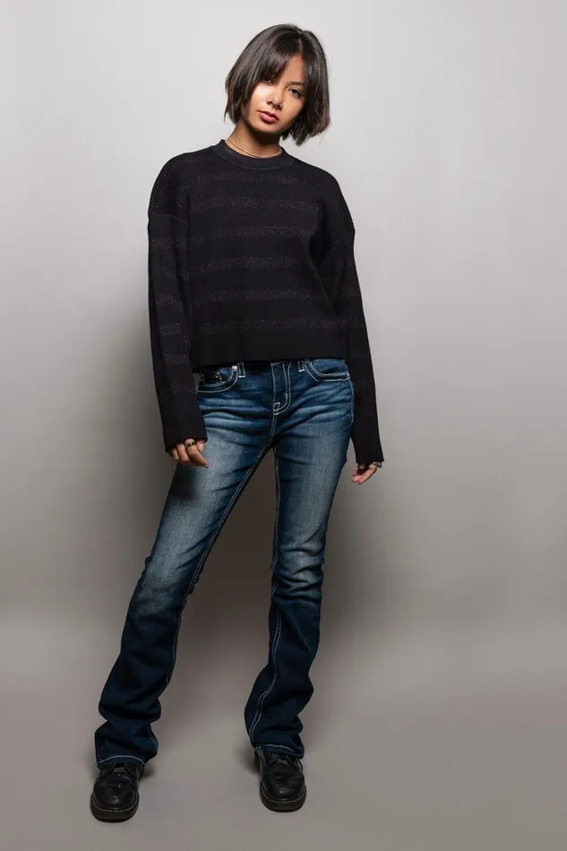 Womens Tops Chaser Brand Ramonee Fillmore Stripe Pullover