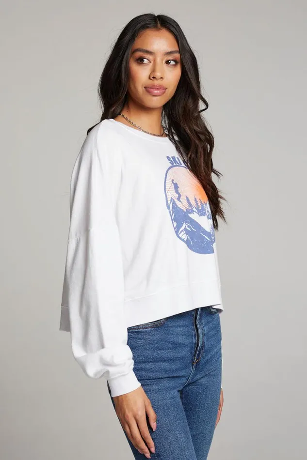 Womens Tops Chaser Brand Ski Club Long Sleeve