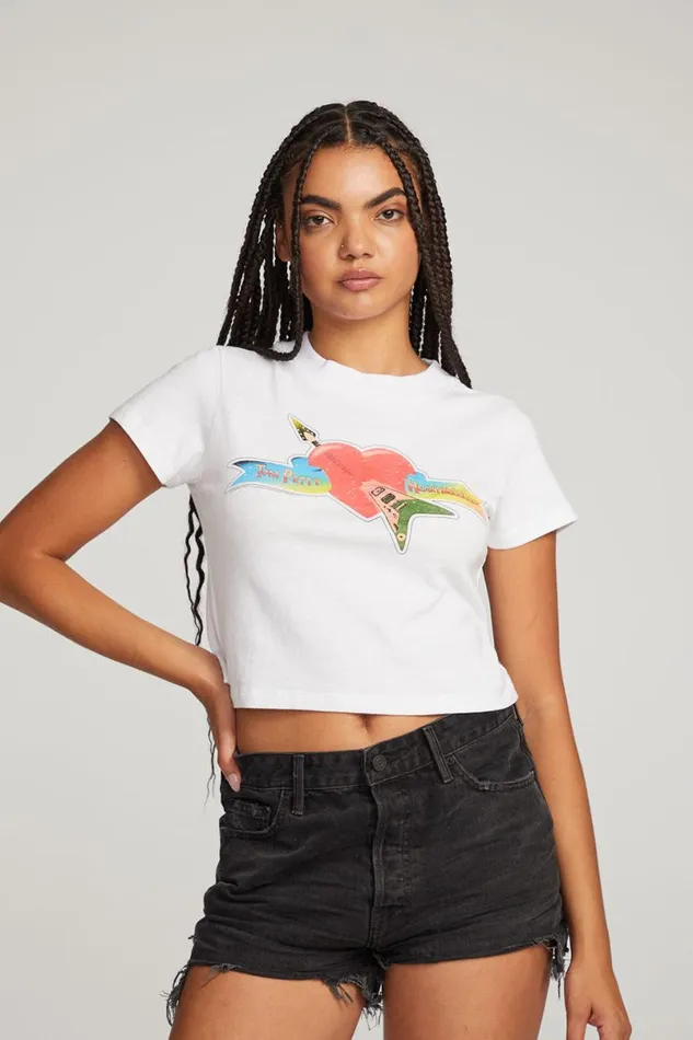 Womens Tops Chaser Brand Tom Petty Classic Logo Tee