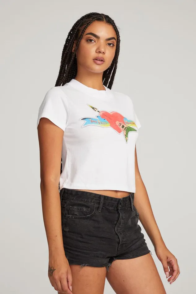 Womens Tops Chaser Brand Tom Petty Classic Logo Tee