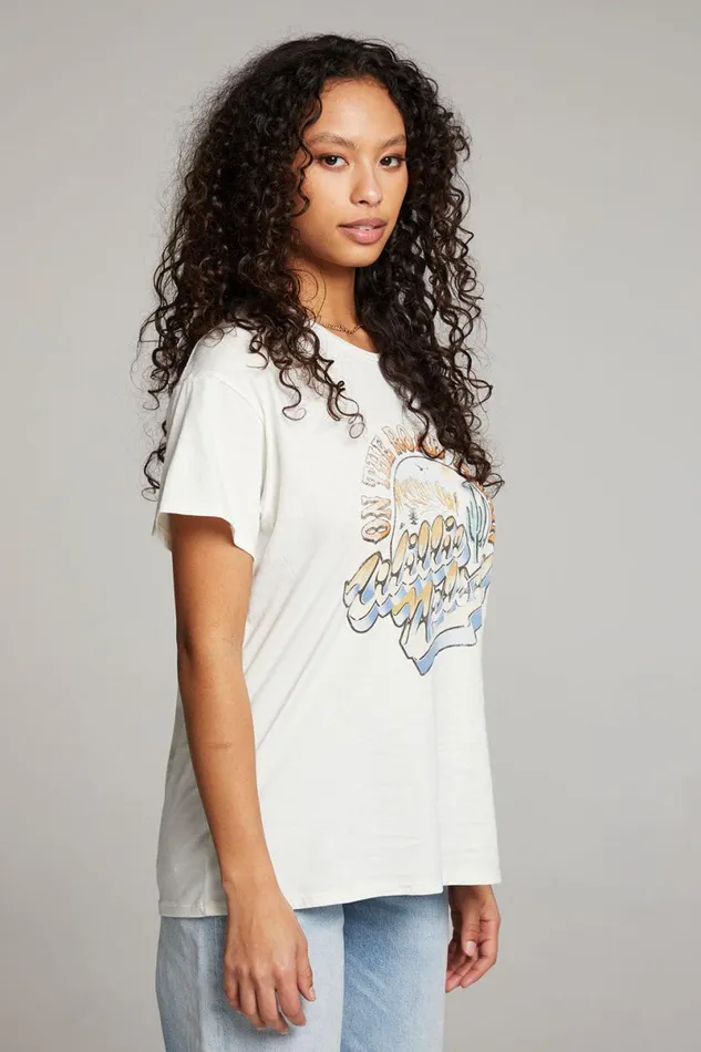Womens Tops Chaser Brand Willie Nelson On The Road Again Tee