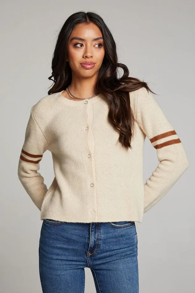 Womens Tops Chaser Brand Yin Yang Heart Cardigan