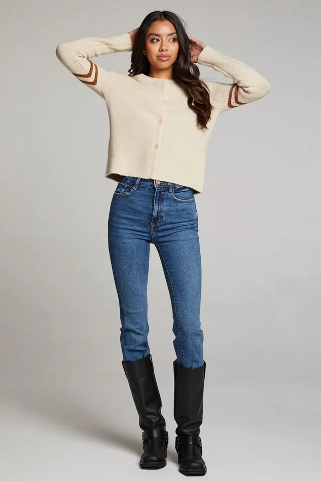 Womens Tops Chaser Brand Yin Yang Heart Cardigan