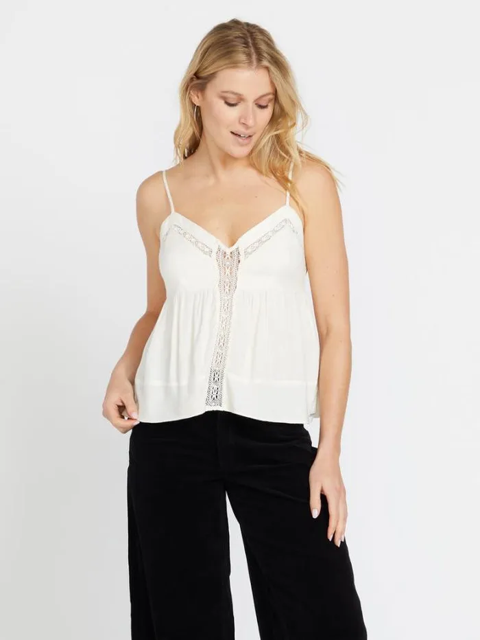 Womens Tops Volcom Haute Tea Cami 8211 Cloud