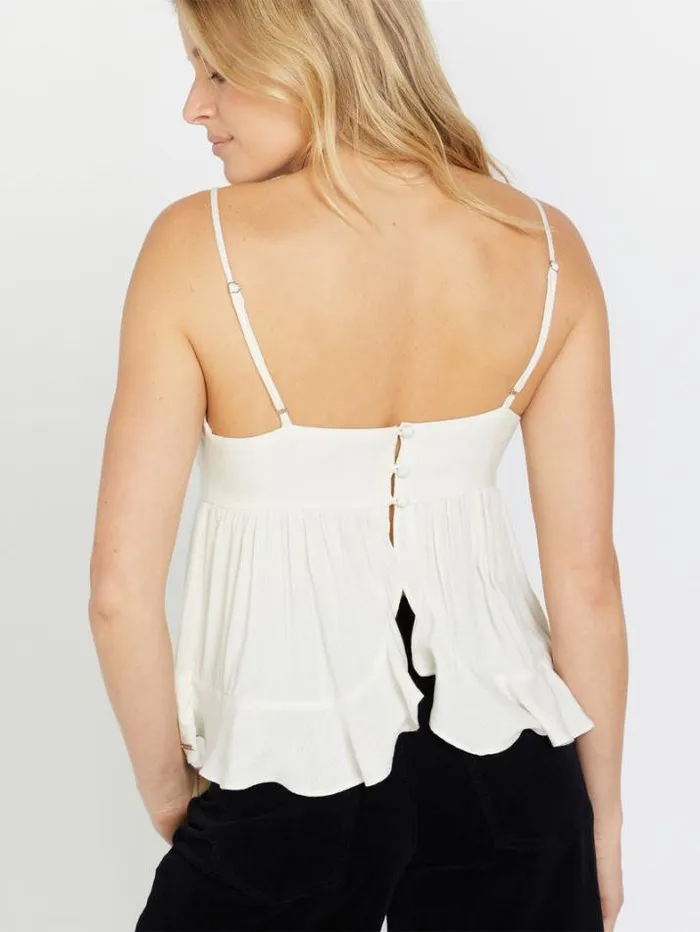 Womens Tops Volcom Haute Tea Cami 8211 Cloud