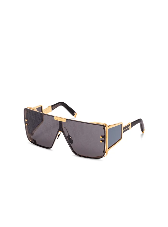 Wonder Boy Monogram Sunglasses Black WomenMen Balmain Eyewear