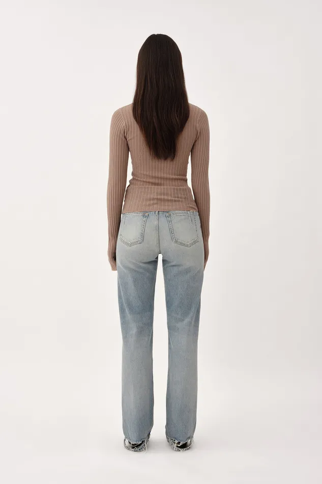 Wonhundred Knitwear Women Davina Pointelle 8211 Fossil