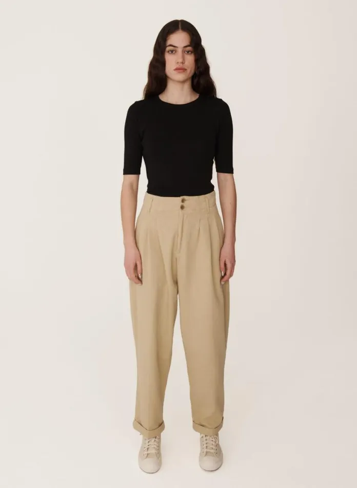 YMC Earth Keaton Trouser Sand Womens Earth