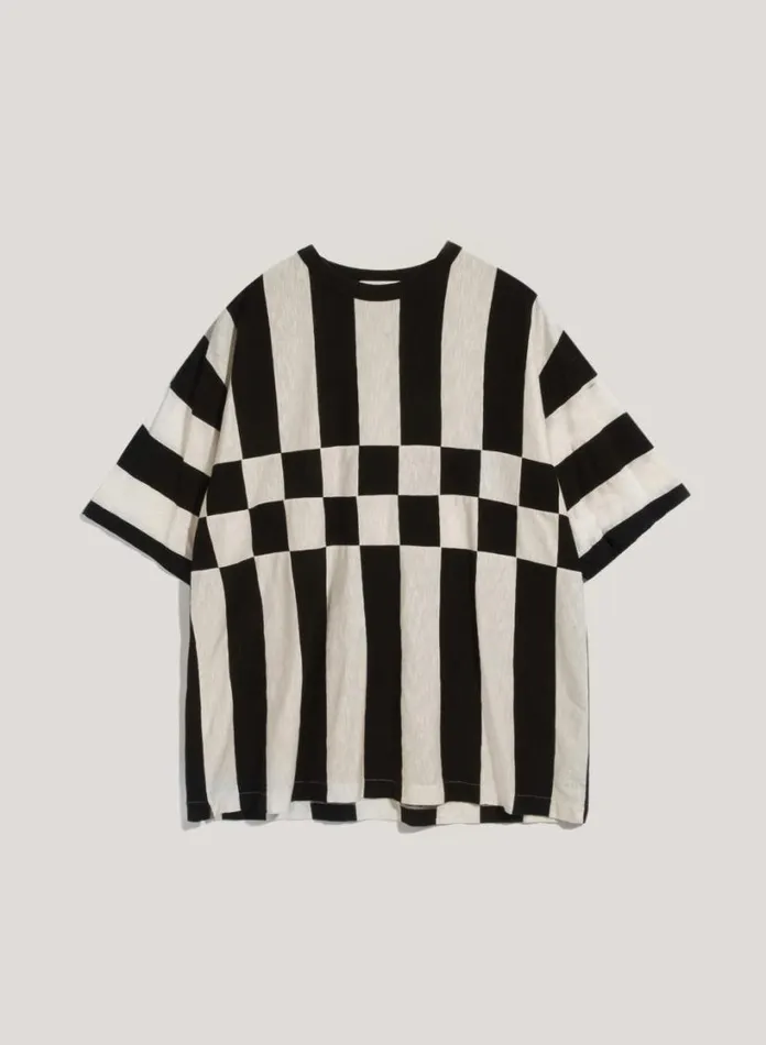 YMC Hacienda TShirt Black Ecru Mens TShirts