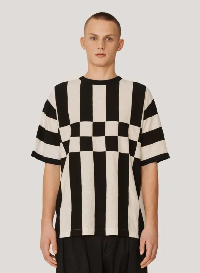 YMC Hacienda TShirt Black Ecru Mens TShirts
