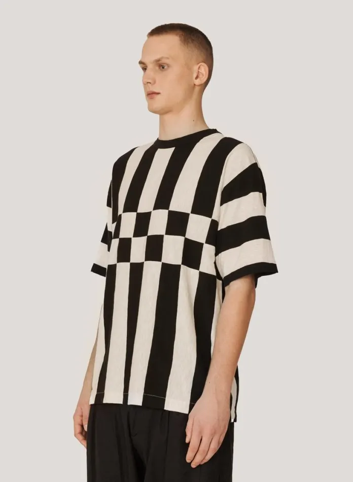 YMC Hacienda TShirt Black Ecru Mens TShirts