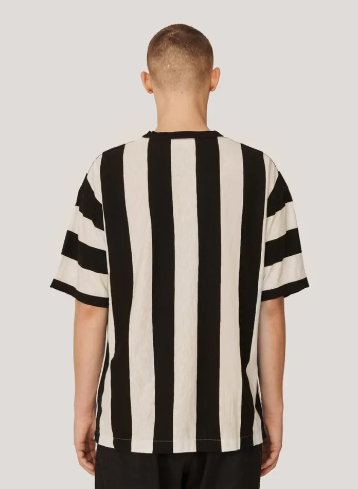 YMC Hacienda TShirt Black Ecru Mens TShirts
