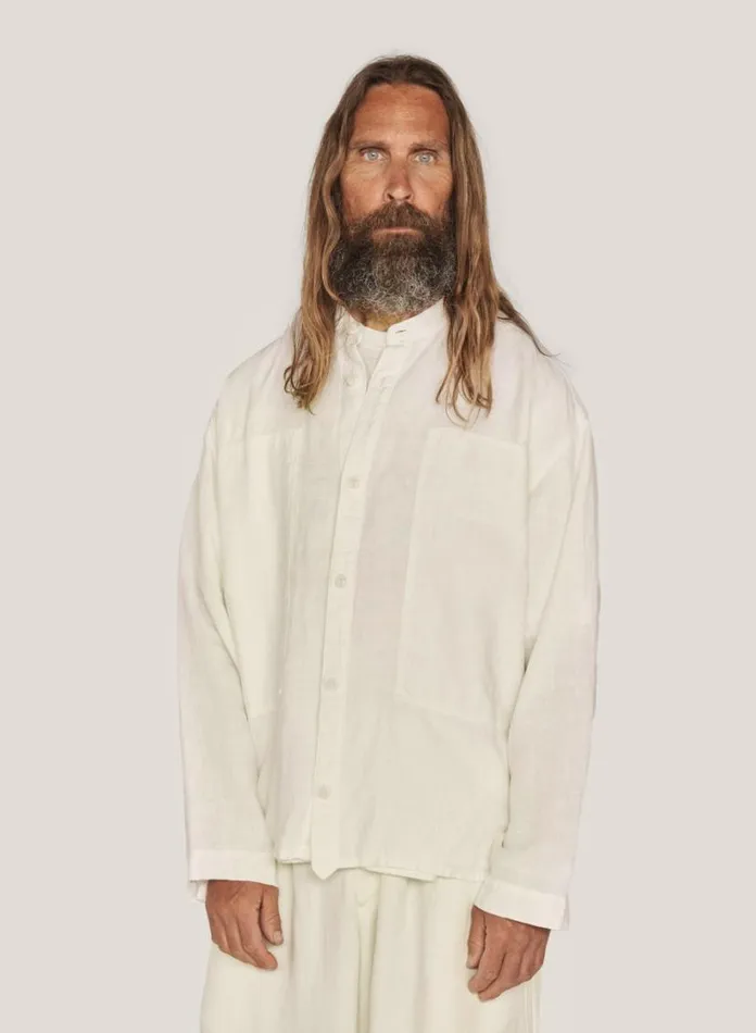 YMC Hawkeye Shirt White Mens Shirts