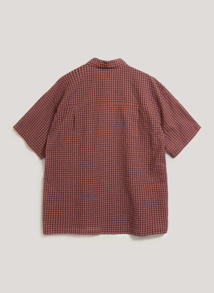 YMC Idris Shirt Red Multi Mens Shirts