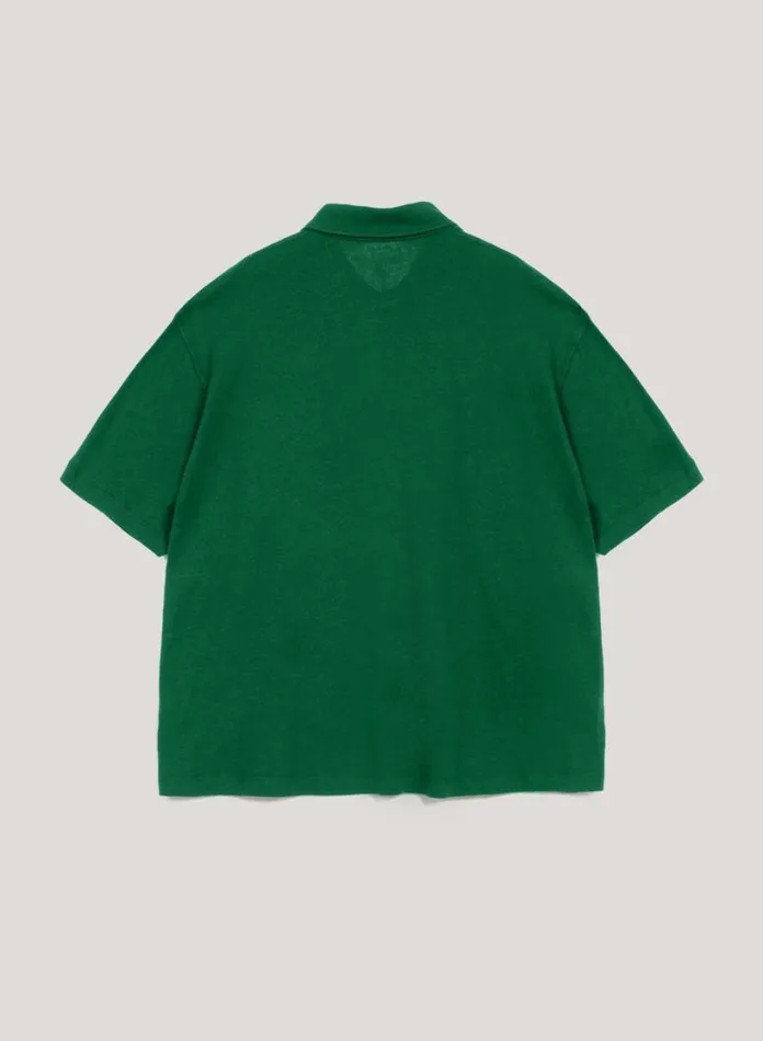 YMC Ivy Polo T Shirt Green Mens TShirts