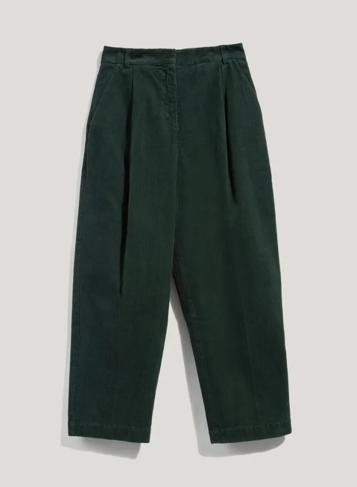 YMC Market Corduroy Trousers Green Womens Trousers