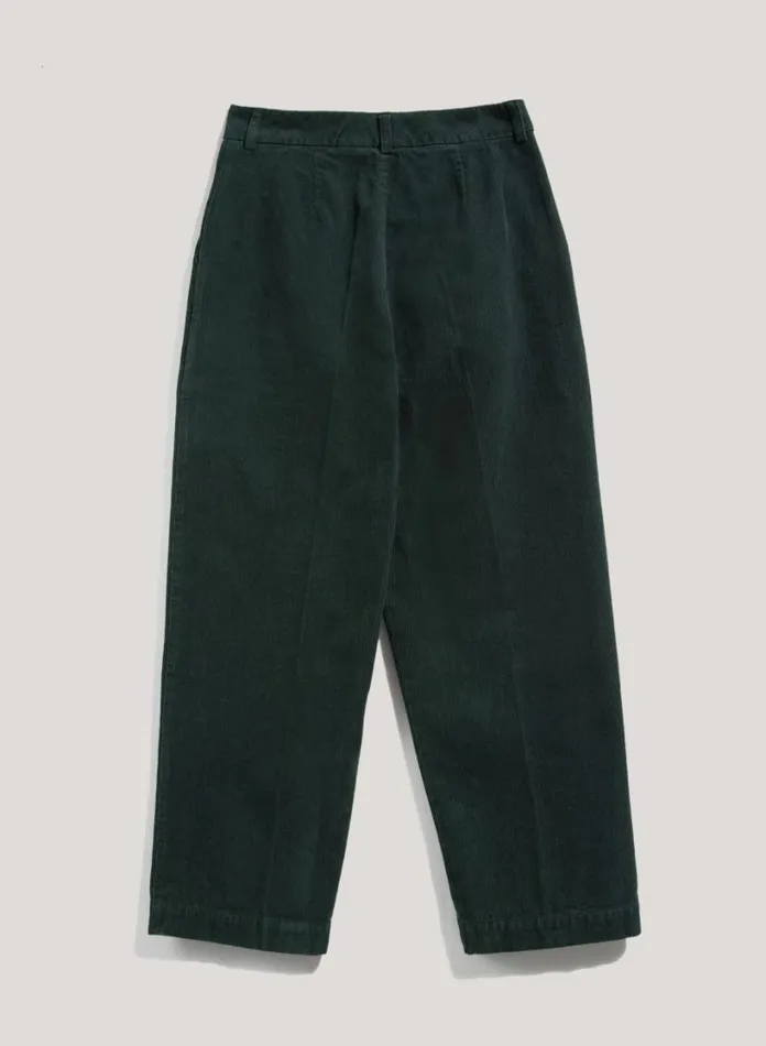 YMC Market Corduroy Trousers Green Womens Trousers