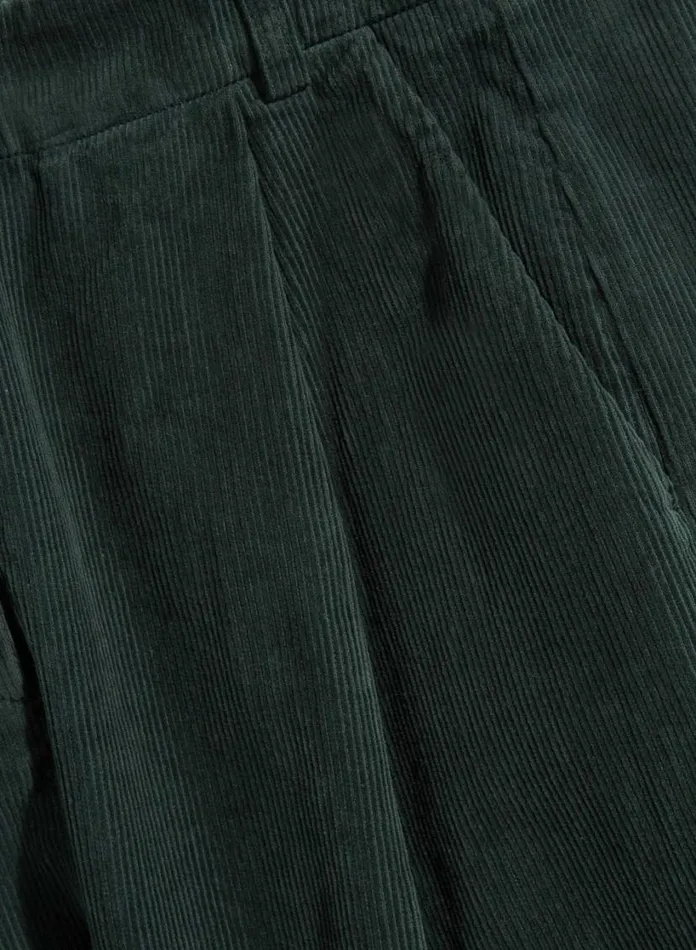 YMC Market Corduroy Trousers Green Womens Trousers