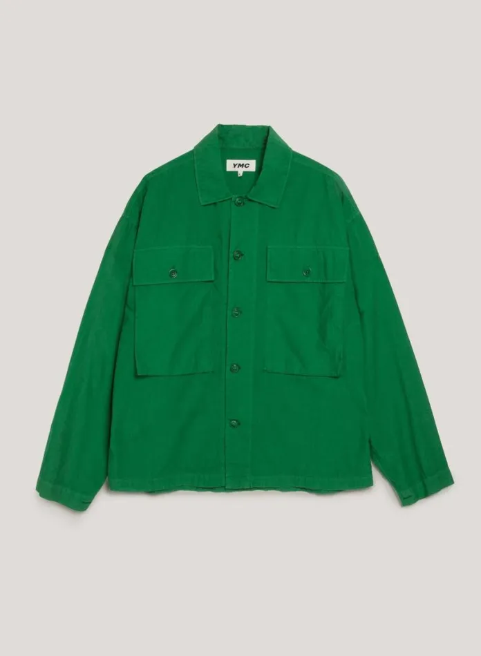YMC Military Shirt Green Mens Shirts