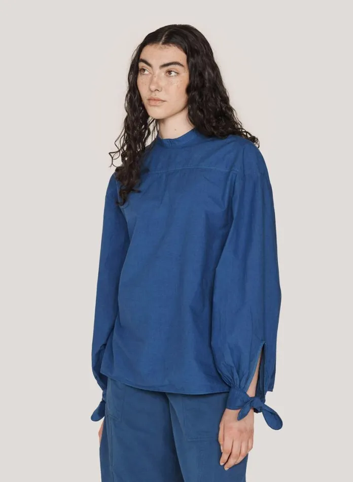 YMC Rush Top Blue Womens Shirts