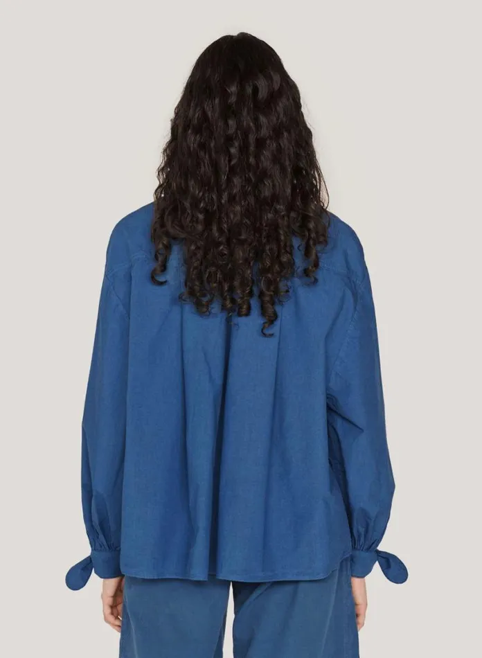 YMC Rush Top Blue Womens Shirts