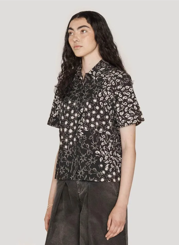 YMC Vegas Shirt Black Multi Womens Shirts