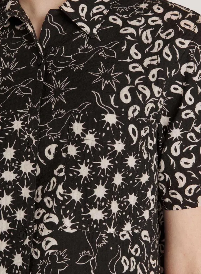 YMC Vegas Shirt Black Multi Womens Shirts