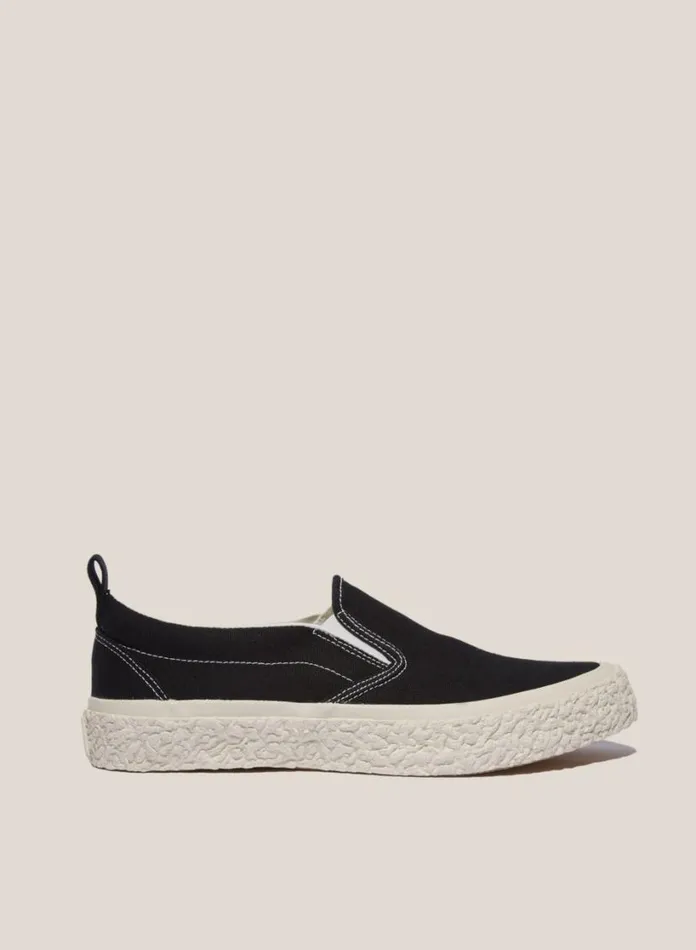 YMC Vulcanised Slip On Sneakers Black Womens Footwear