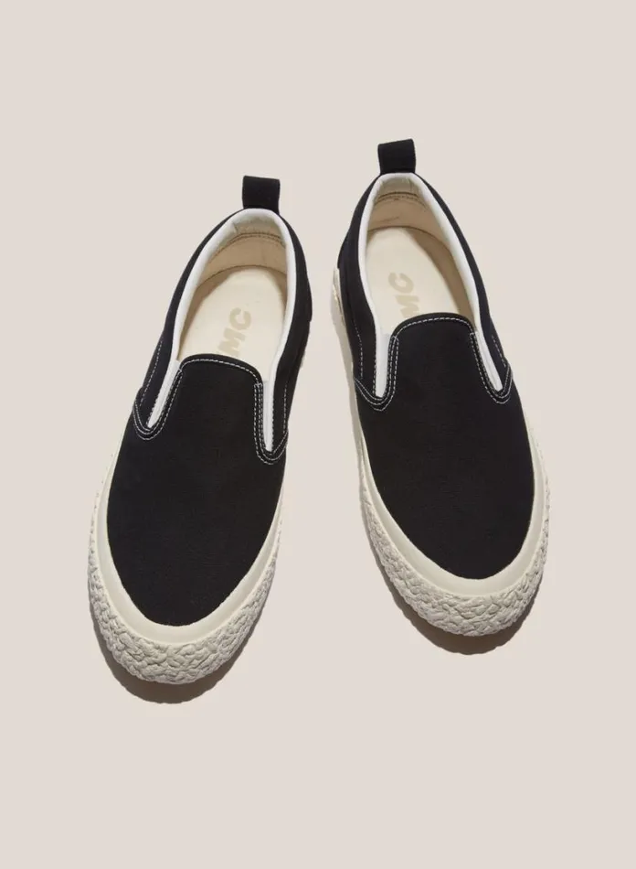 YMC Vulcanised Slip On Sneakers Black Womens Footwear