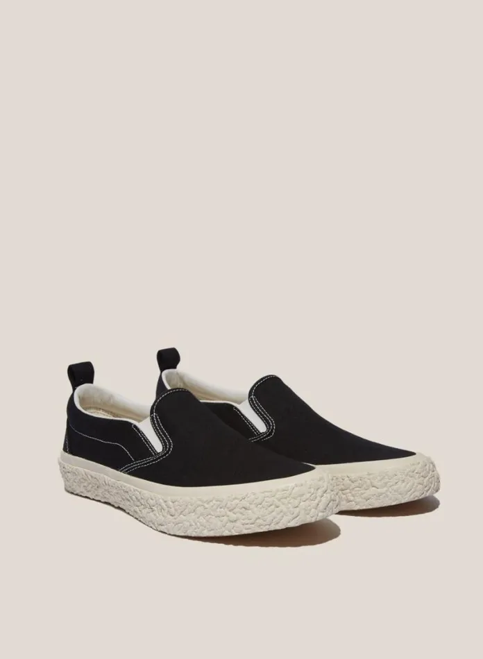 YMC Vulcanised Slip On Sneakers Black Womens Footwear