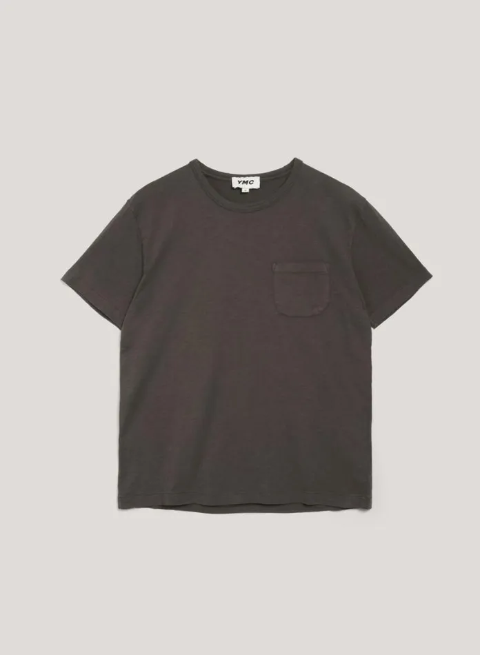 YMC Worms Glow TShirt Dark Olive Womens TShirts