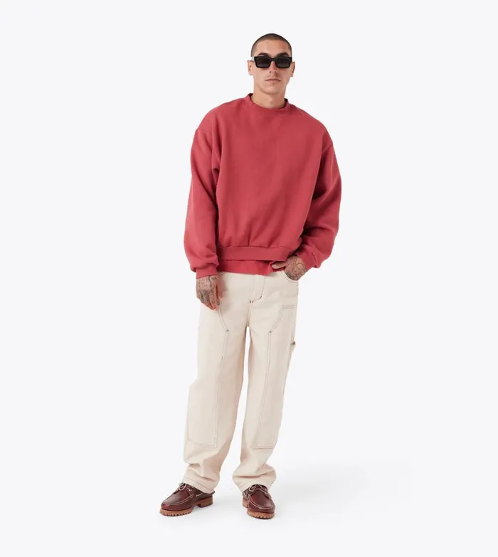 Zanerobe Hoodies and Sweaters Men Box Crew Cherry