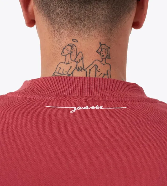 Zanerobe Hoodies and Sweaters Men Box Crew Cherry