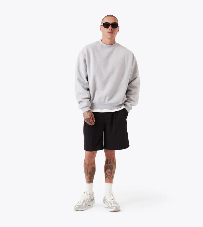 Zanerobe Hoodies and Sweaters Men Box Crew Grey Marle