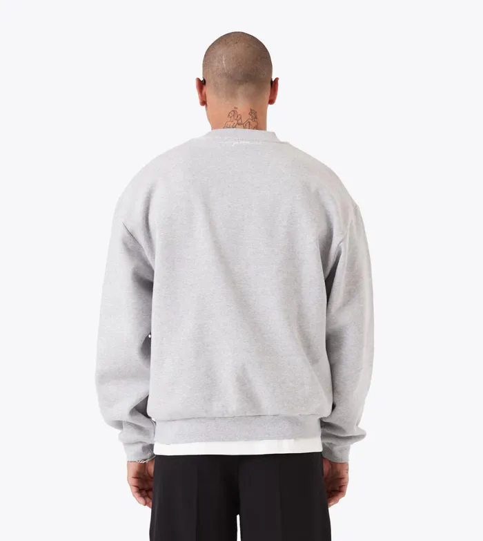 Zanerobe Hoodies and Sweaters Men Box Crew Grey Marle