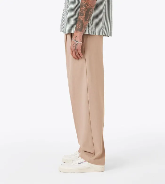 Zanerobe Pants Men Herringbone Flow Pant Beige