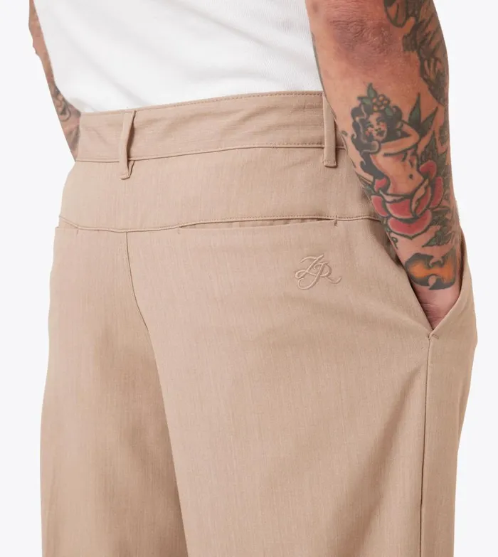 Zanerobe Pants Men Herringbone Flow Pant Beige