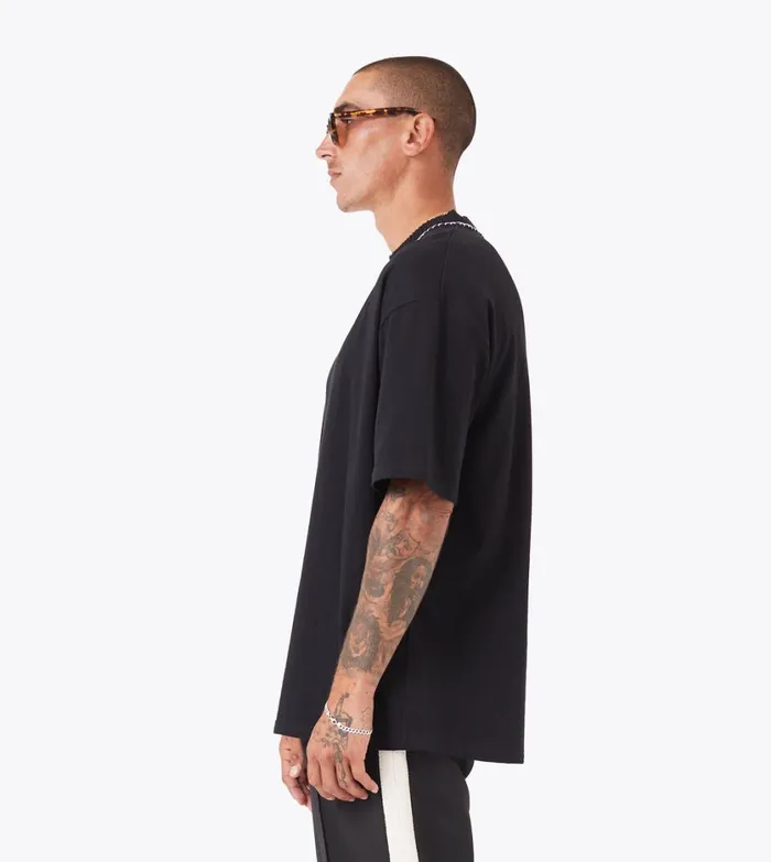 Zanerobe Tees and Tanks Men Stitched Lounge Tee Black