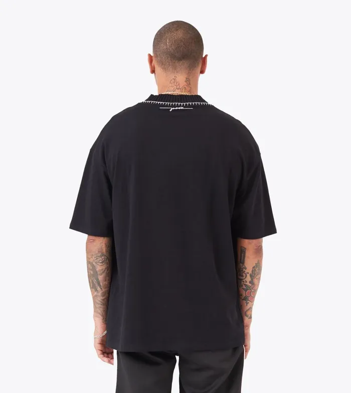 Zanerobe Tees and Tanks Men Stitched Lounge Tee Black